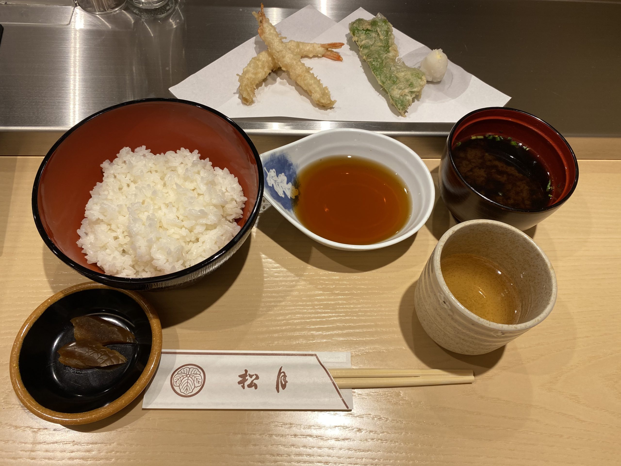 名古屋で黙食 セントラルパーク地下街に移転した てんぷら松月に行きました Tax And The Sake